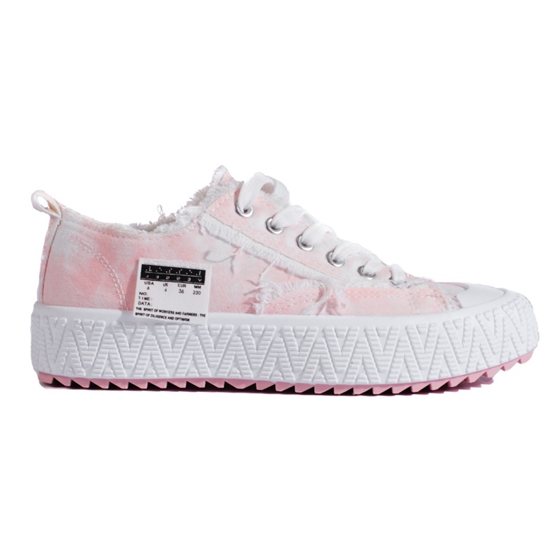 Shelovet rosa platåsneakers
