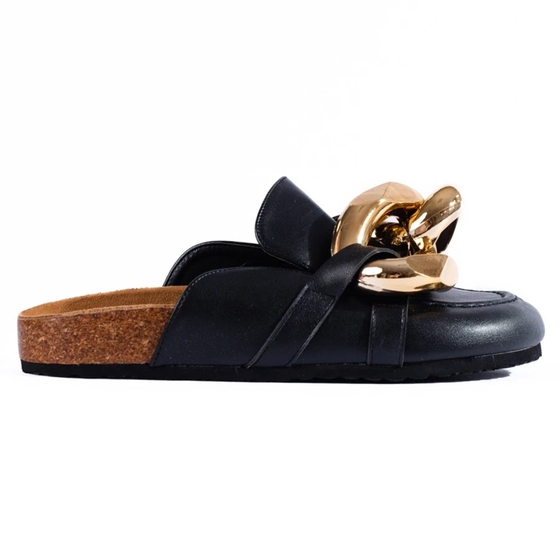 Svarta rutschbanor med stor Shelovet-kedja