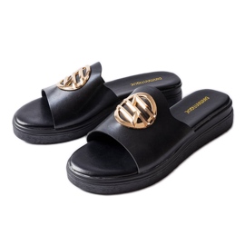 Michelle svarta plattformsrutschbanor