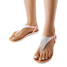 Falls rosa sandaler för kvinnor