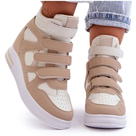 PE1 Hidden Wedge High Trainers för kvinnor Beige Inari