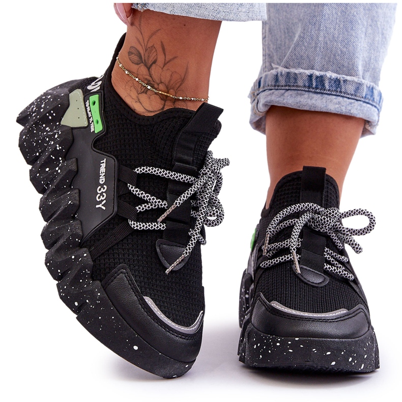 PS1 Svarta Evolution Fashion Slip-on Sneakers