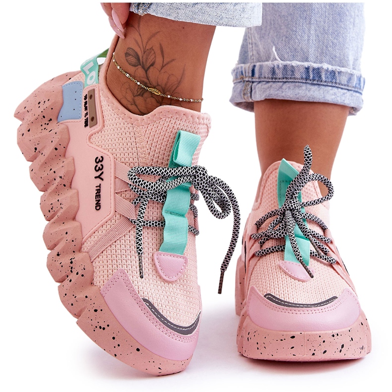 PS1 Fashionabla Slip-on Sneakers Ljusrosa Evolution