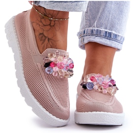 PM1 Slip-On Sneakers för kvinnor med utsmyckningar Rosa Taylor