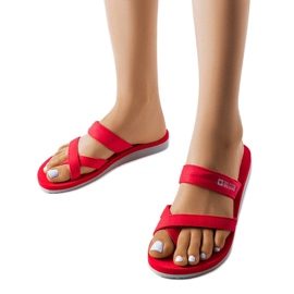 Röda flip flops Big Star FF274A337