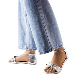 Silver dekorativa Riverdale sandaler