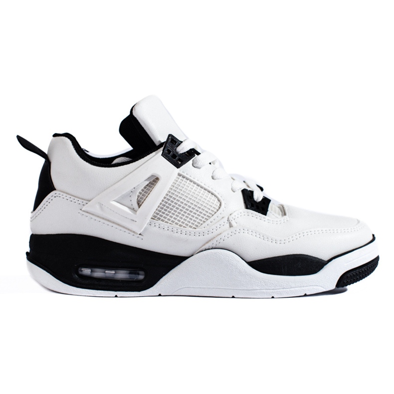 Svarta och vita sneakers med tjock sula från Shelovet