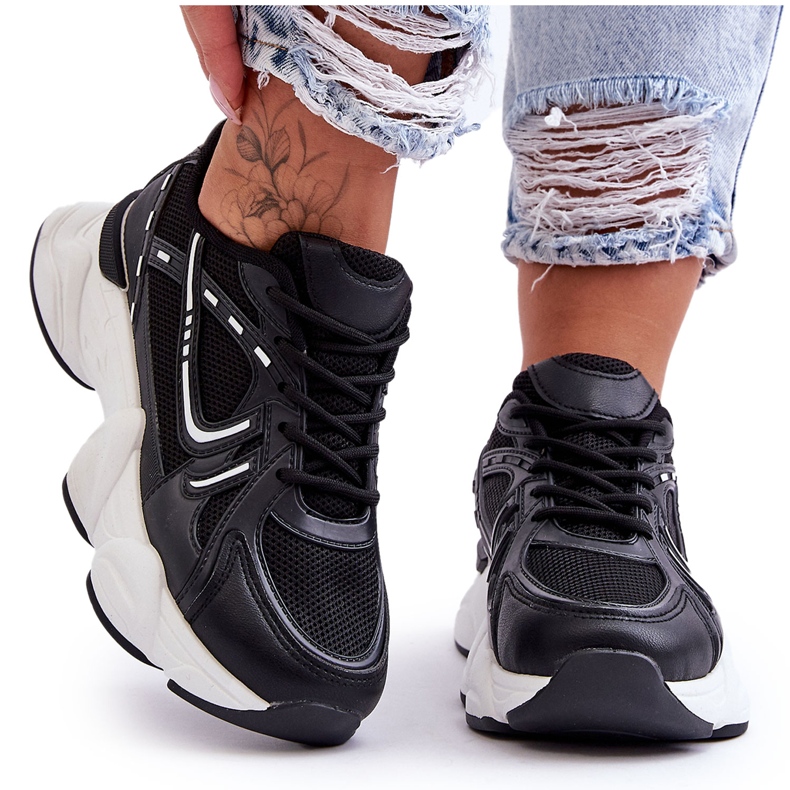 FG2 Sportskor dam Sneakers Svart Feluci