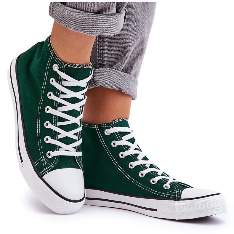 FR1 Klassiska Sneakers för kvinnor High Green Remos grön