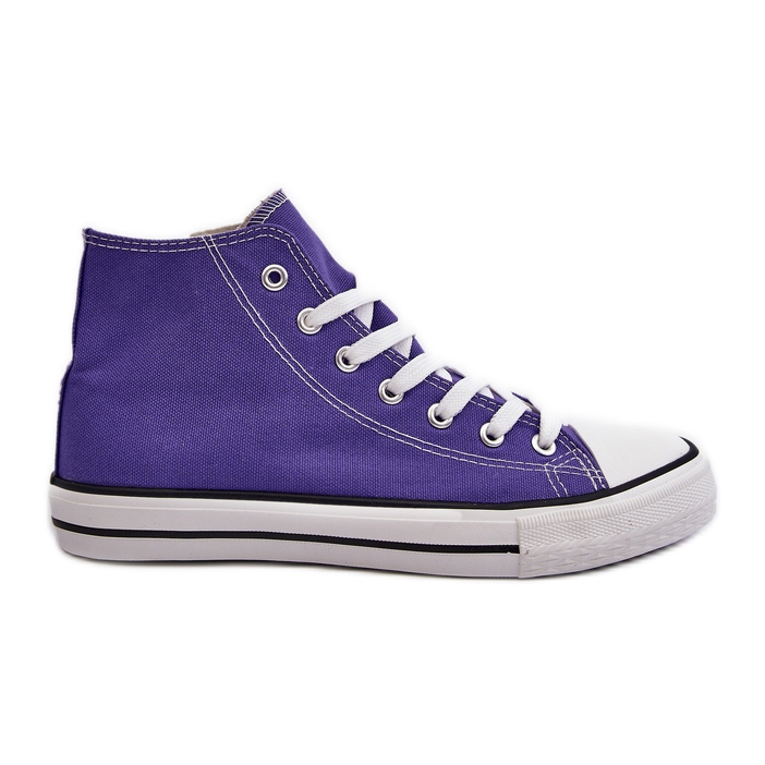 FR1 Klassiska High Top Sneakers för kvinnor Lila Remos violett