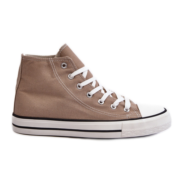 FR1 Klassiska High Top Sneakers Damer Beige Remos