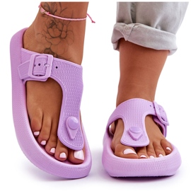Damflipflops i skum, lila Apollo violett