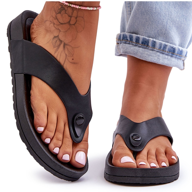 Flip Flops för kvinnor Black Bellitta svart