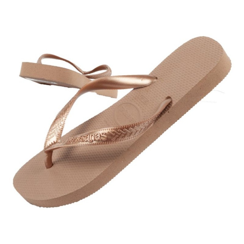 Havaianas flipflops i roséguld gyllene