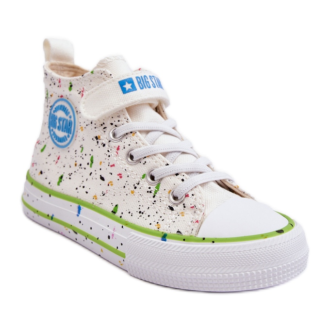 Mönstrade sneakers för barn Big Star LL374049 Vit