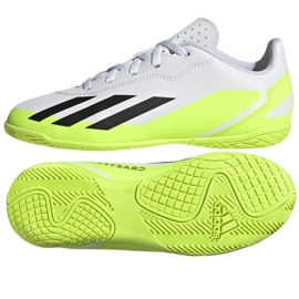 Adidas X Crazyfast.4 In Jr IE4065 fotbollsskor vit vit