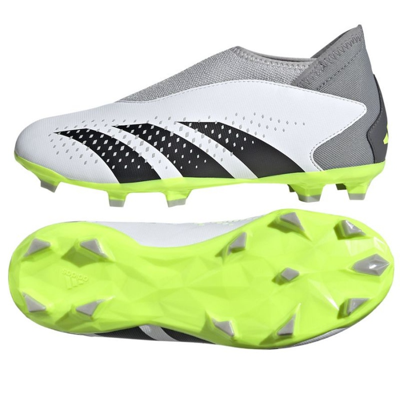 Skor adidas Predator Accuracy.3 Ll Fg Jr IF2265 vit vit