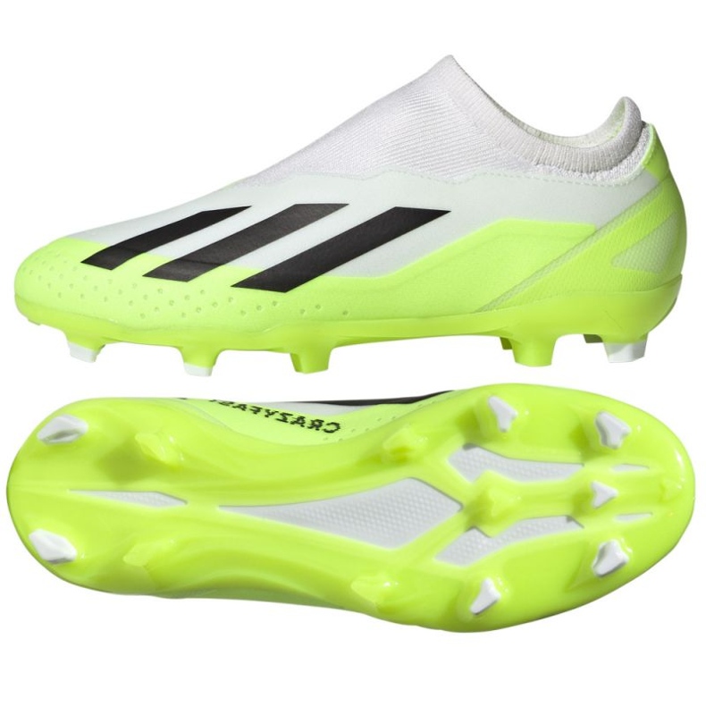 Skor adidas X CRAZYFAST.3 Ll Fg Jr ID9357 vit vit