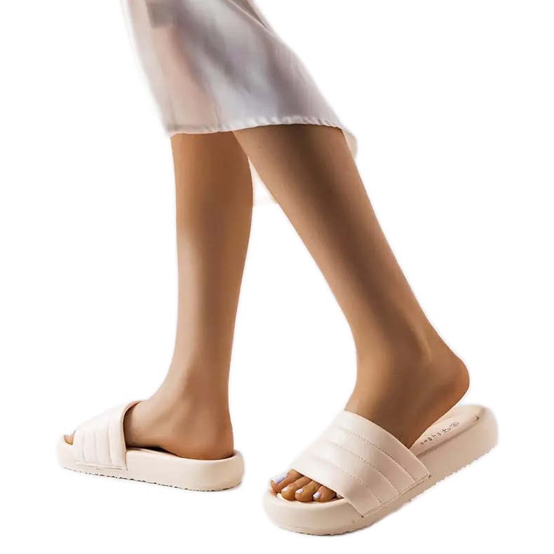 Beiga casual tofflor från Skillen beige