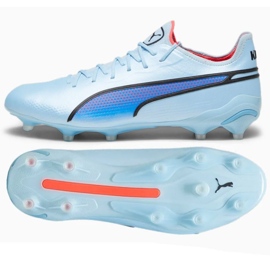 Puma King Ultimate FG/AG M 107563-02 fotbollsskor silver nyanser av grått