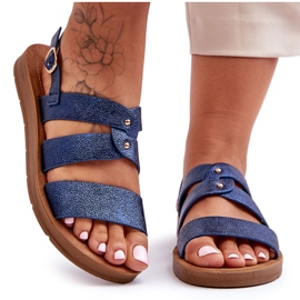 PG1 Glittersandaler för kvinnor Blå Catalia