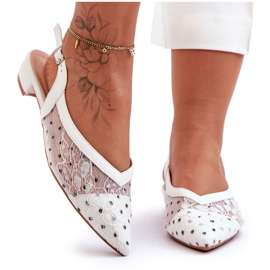 PG1 Polka Dot Ballerinas White Adore för kvinnor vit