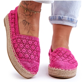PG1 Dam Openwork Espadrilles Rosa One Lover