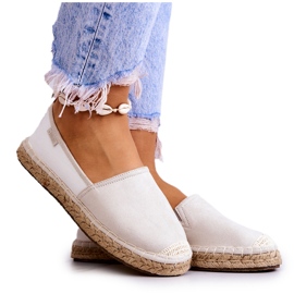 Klassiska espadrillor för damer Big Star JJ274951 Vit och grå
