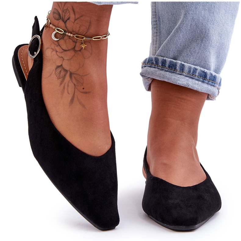 PS1 Kenra Ballerina i svart mocka för kvinnor