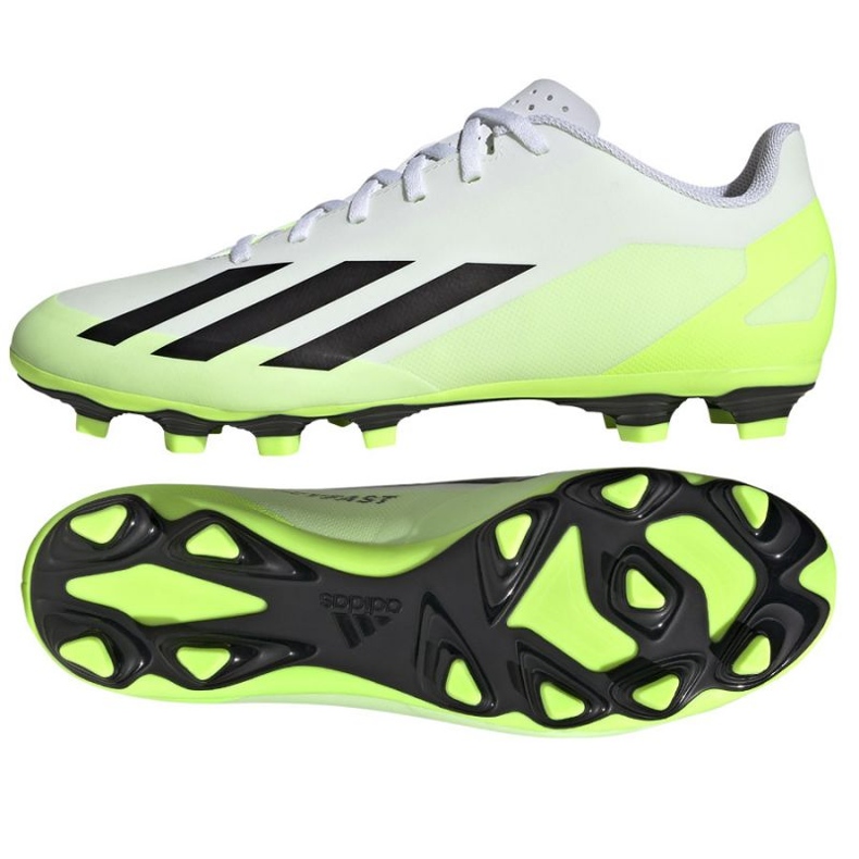 Adidas X Crazyfast.4 FxG M HQ4535 fotbollsskor vit vit