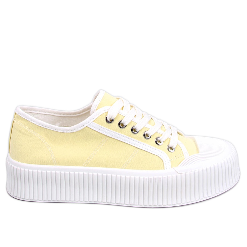 Dors Yellow platåsneakers för kvinnor gul
