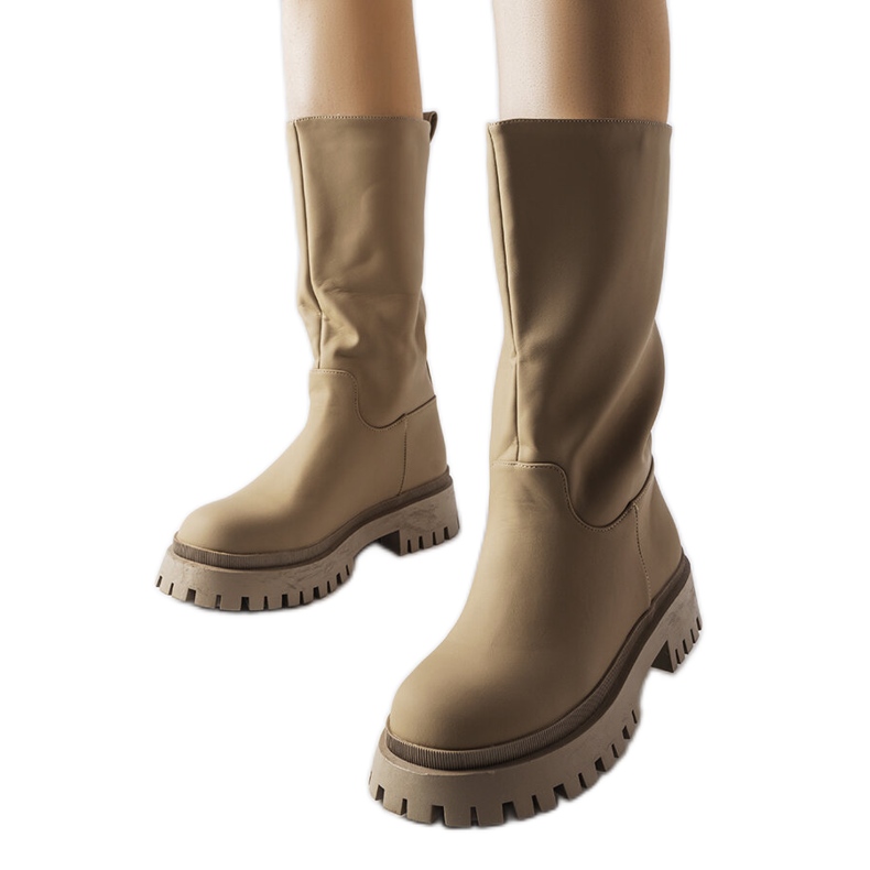 Hollie bruna matta stövlar