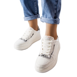 Nelma vita eko läder sneakers
