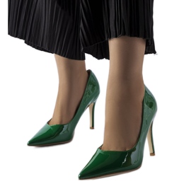 Grönlackade Duerr höga klackar