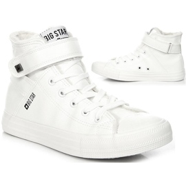 High-top isolerade sneakers vita Big Star V274541F