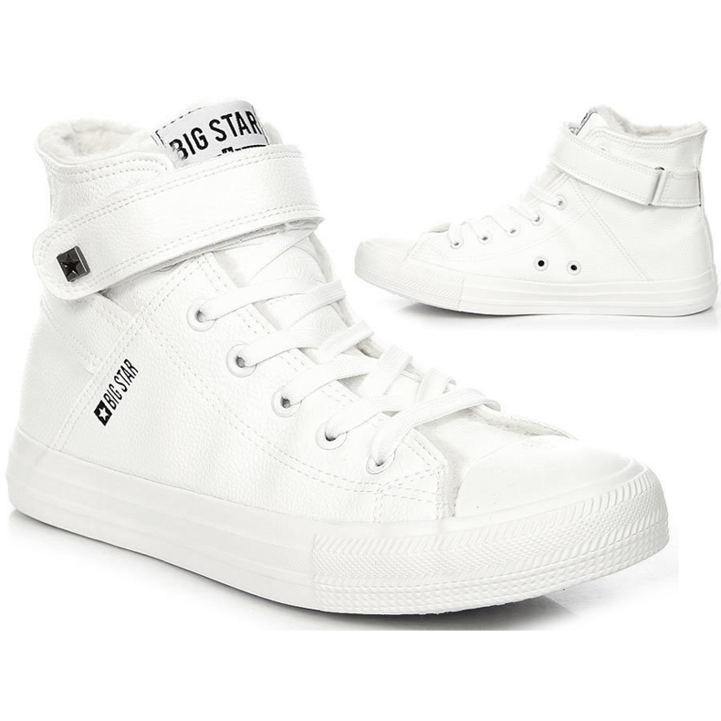 High-top isolerade sneakers vita Big Star V274541F