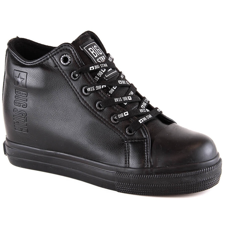 Svarta Wedge-sneakers för kvinnor Big Star EE274127