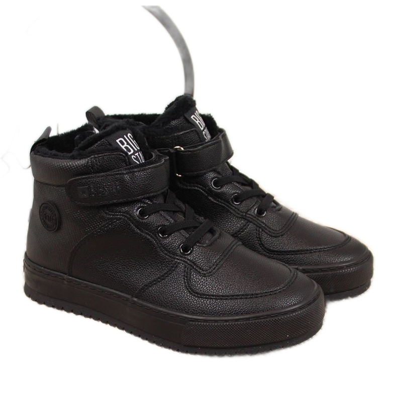 Barnsneakers isolerade svarta Big Star GG374040