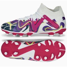 Puma Future Match Creativity Jr FG/AG 107412 01 skor vit, blanda färg