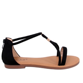 Leehom Svarta mockasandaler för kvinnor