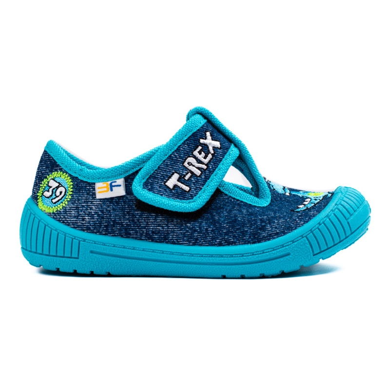 SHELOVET Blå tofflor för dagis för en pojke 3F