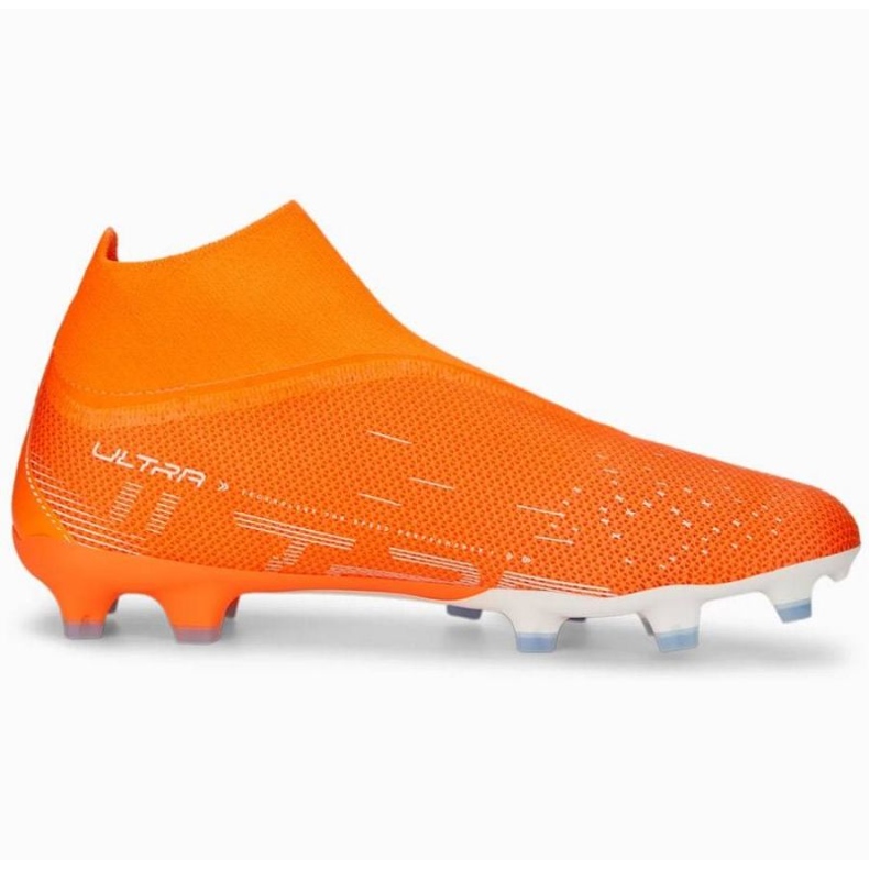 Puma Ultra Match+ Ll FG/AG M 107243 01 fotbollsskor orange apelsiner och röda