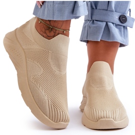 PG1 Slip-on sportskor dam Beige Claris