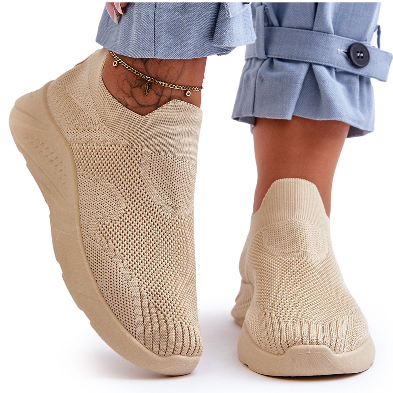 PG1 Slip-on sportskor dam Beige Claris