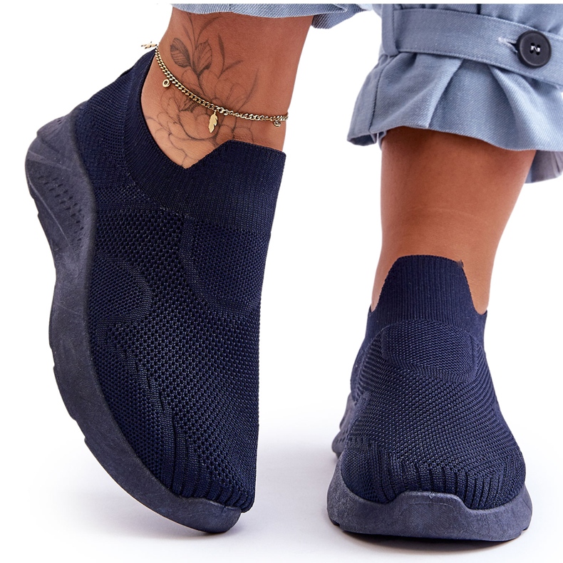 PG1 Slip-on sportskor dam Navy Claris blå