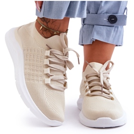 PG1 Klassiska damsportskor Ljusbeige Nickilla