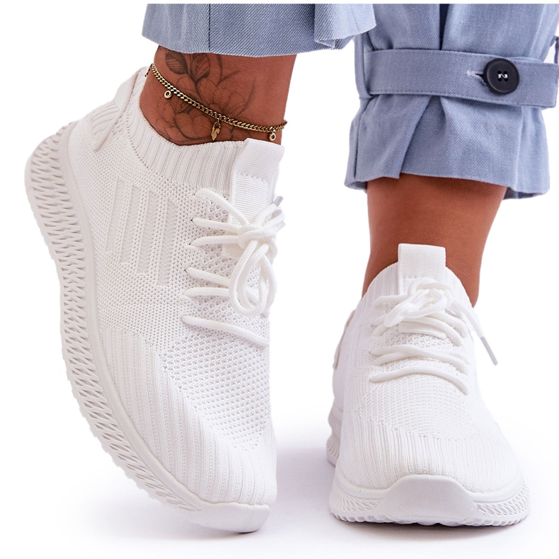 PG1 Slip-On Textile Trainers för kvinnor Vit Zauna