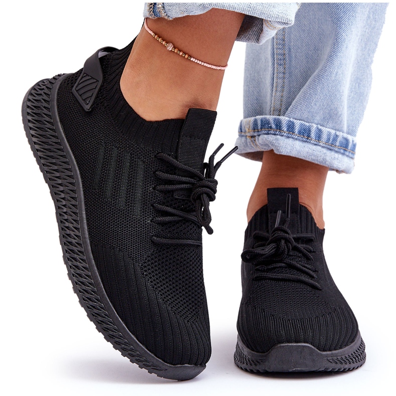 PG1 Zauna Slip-on Textile Trainers för kvinnor Svart