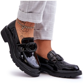 PG1 Lackade Plattform Loafers Black Jarren svart