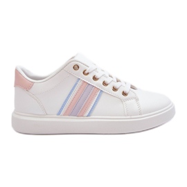 PG1 Läder Damsportskor Vita och Rosa Rilee